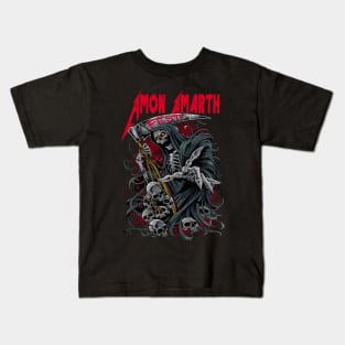 AMON AMARTH MERCH VTG Kids T-Shirt